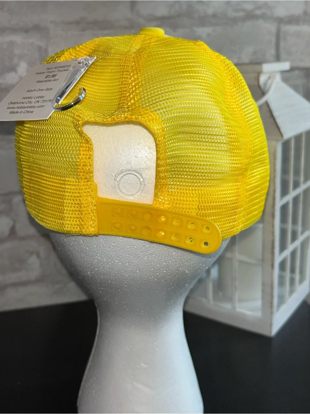 Handmade Embellished White & Yellow Sequin Baseball Cap NWT
